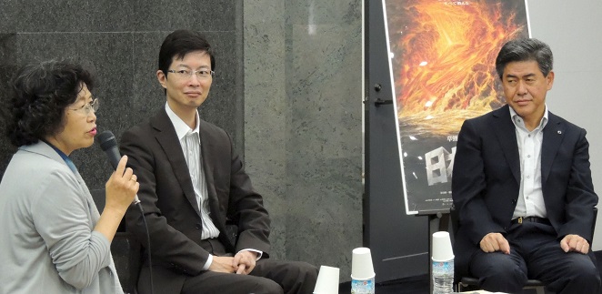 左に乙部順子氏、真ん中に瀬名秀明氏、右側に圓山翠陵氏が撮影された写真