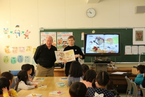 亘理町立荒浜小学校 児童との交流の様子（その2）の画像